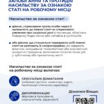 Запобігання та протидія насильству за ознакою статі на робочому місці